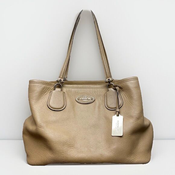 Coach Crossgrain Leather KITT Carryall Designer Shoulder Bag - Picture 1 of 13